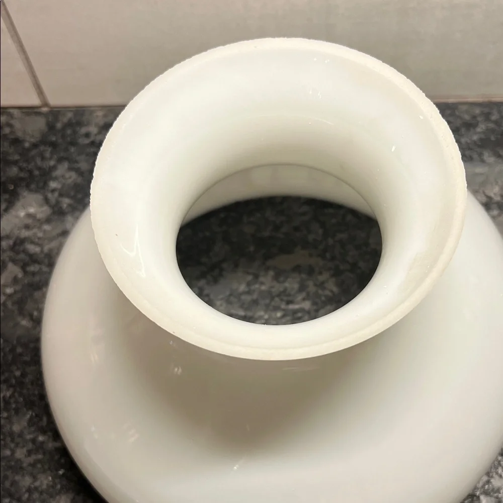 VINTAGE White Milk Glass Hurricaine Glass lampshade for REPLACEMENT